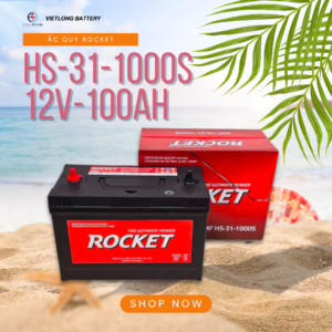 Bình Rocket HS-31-1000S 12V 100AH