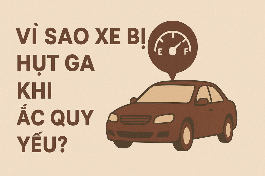 Vì sao xe bị hụt ga khi ắc quy yếu?