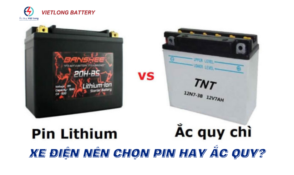 Xe điện nên chọn pin hay ắc quy