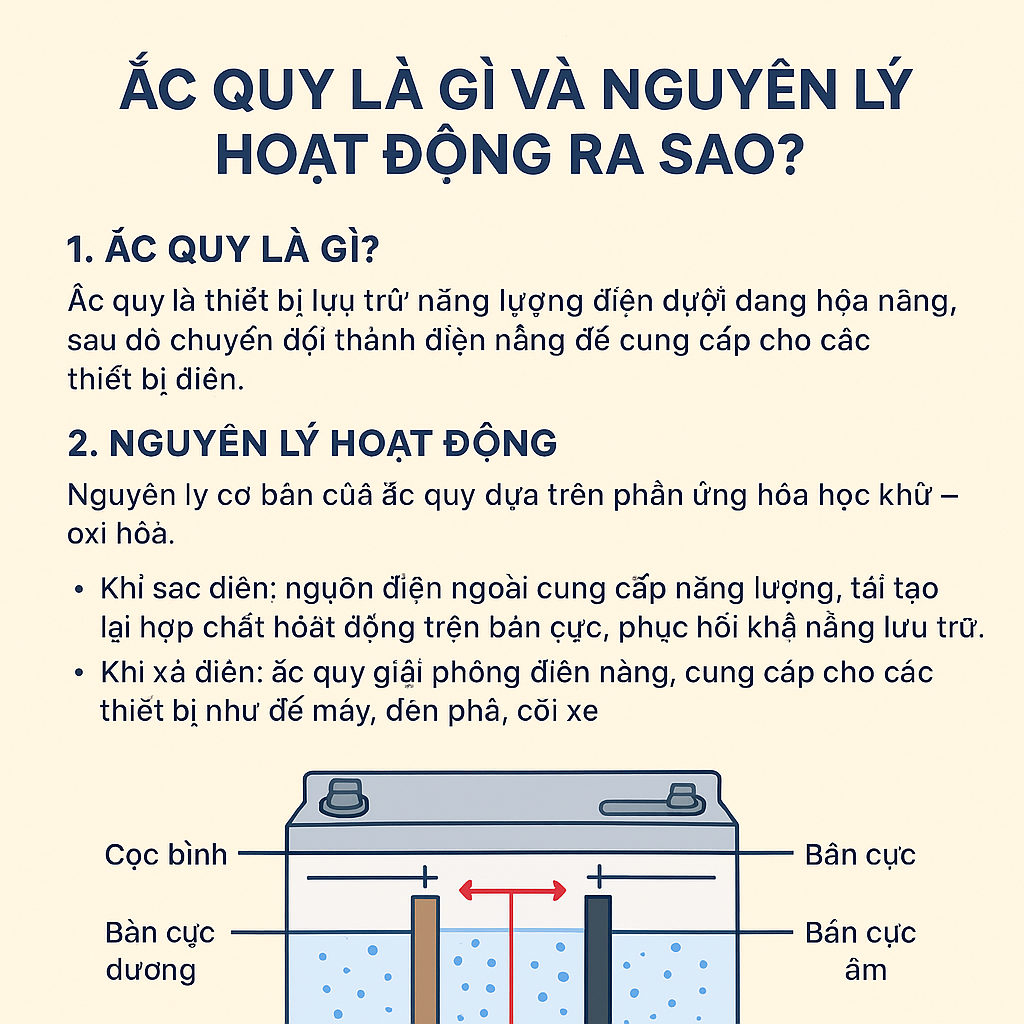 nguyên lý hoạt động ắc quy
