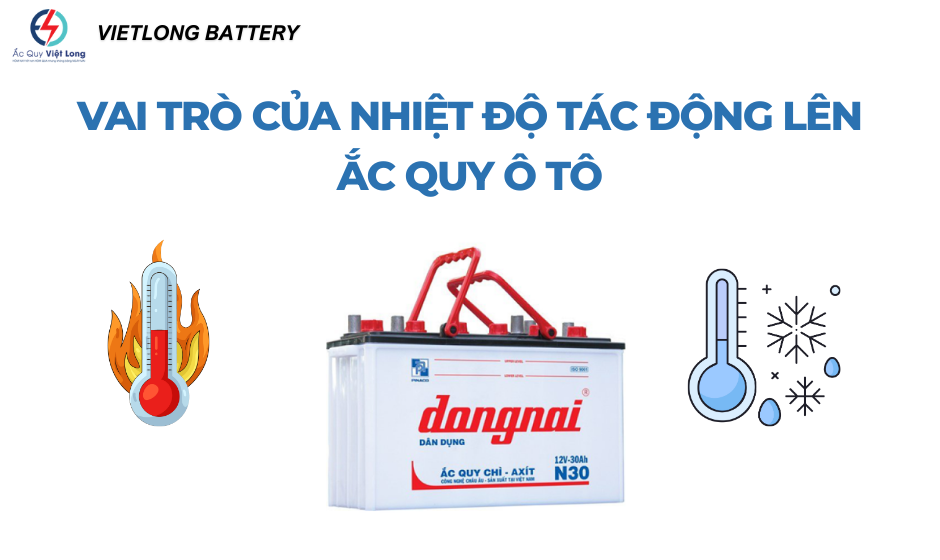 Vai trò của nhiệt độ tác động lên ắc quy ô tô