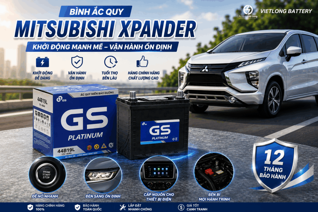 ắc quy Mitsubishi Xpander